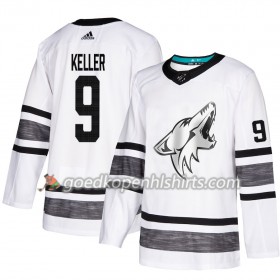 Arizona Coyotes Clayton Keller 9 2019 All-Star Adidas Wit Authentic Shirt - Mannen